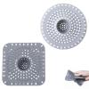 2-Piece Silicone Drain Strainer Set (Square & Round) view 1
