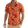 Men's Short-Sleeve Hawaiian Shirt – Floral Summer Beach Shirt view 1