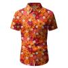 Men's Short-Sleeve Hawaiian Shirt – Floral Summer Beach Shirt view 2