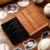 Umpire Home Plate Brush with Ergonomic Wooden Handle view 2