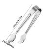 Mini Serving Tongs - Stainless Steel Food Gripper view 4