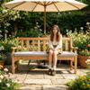 5 cm Thick Green Bench Cushion, 95 x 35 cm view 2