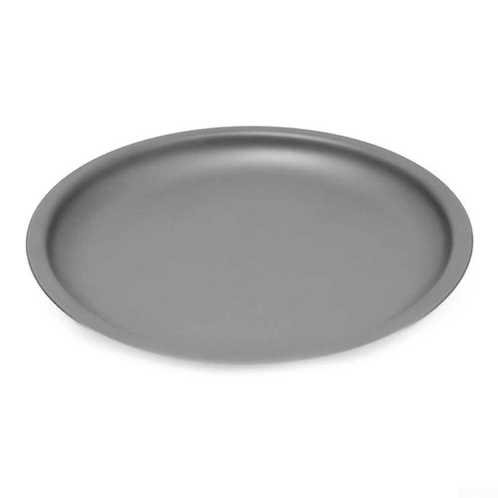 Vasiumic Aluminum Alloy Camping Plate with Nonstick Coating, Lightweight, Stackable, Gray