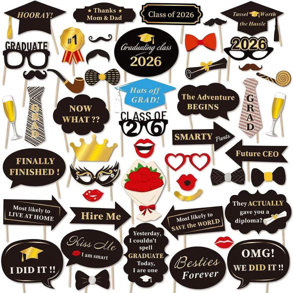 50 Graduation Photo Props