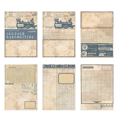 30 Sheets Retro Lightweight Paper for Scrapbooking