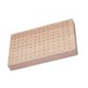 FRCOLOR Rectangular Wooden Skewer Holder for Appetizers and Fruit, Beige view 1