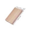 FRCOLOR Rectangular Wooden Skewer Holder for Appetizers and Fruit, Beige view 2