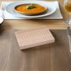 FRCOLOR Rectangular Wooden Skewer Holder for Appetizers and Fruit, Beige view 4