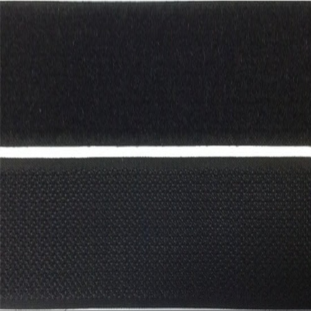 1 m Hook and Loop Tape 25 mm Black for Sewing