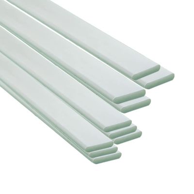 Durable White Fiberglass Rods for Model Building and Plant Support, 10-Pack (12 mm x 2 mm x 500 mm)