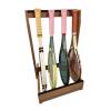 Freestanding Wooden Badminton Racket Display Stand, Tennis Racket Stand, for Schools and Clubs (Rack Only, 75 cm) view 1