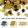 Tayahanude 200-Piece Black Gold Confetti Decorations view 2