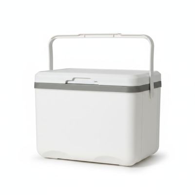 12 L Portable Personal Cooler, Hard-Sided Rotomolded, White