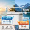 12 L Portable Personal Cooler, Hard-Sided Rotomolded, White view 2
