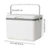 12 L Portable Personal Cooler, Hard-Sided Rotomolded, White view 3
