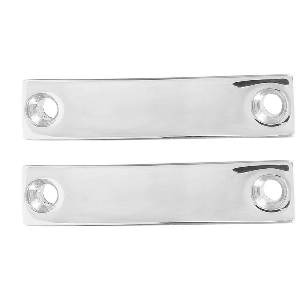 RUNROTOO 2-Piece Stainless Steel Yacht Webbing Clamps, 25 mm, with Recessed Deck Mounting Plate