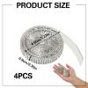 Self-Adhesive Rhinestone Trim, 4 Silver Rolls, 0.9 cm x 91 cm view 2