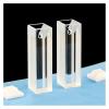 2-Piece 3 mm Slit Width Micro Quartz Cuvette Cell with Lid, 1050 µL, 10 mm Path Length view 1
