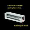 2-Piece 3 mm Slit Width Micro Quartz Cuvette Cell with Lid, 1050 µL, 10 mm Path Length view 4
