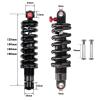 FKXSXAZ MTB Rear Shock with Rebound Damping, 125/150/165/190 mm view 2