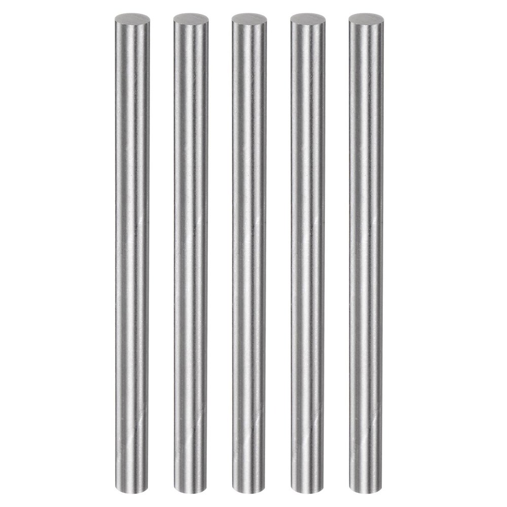 Stainless Steel Rods, 5-Pack, Round HSS Rods, 6.1 mm x 100 mm, Lathe Bar Stock for Turning, Facing, Drilling and Threading (6.8 mm x 100 mm)