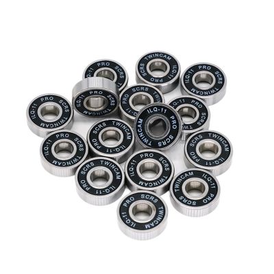 ZXTIIEUF 8-Piece 608 RS ILQ-11 Bearings 8x22x7 for Longboards, Inline Skates, Skateboards & Scooters, Black