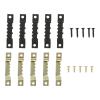 Metal Sawtooth Picture Hangers, 40-Piece Set, Black and Gold, Various Sizes, with Screws view 2