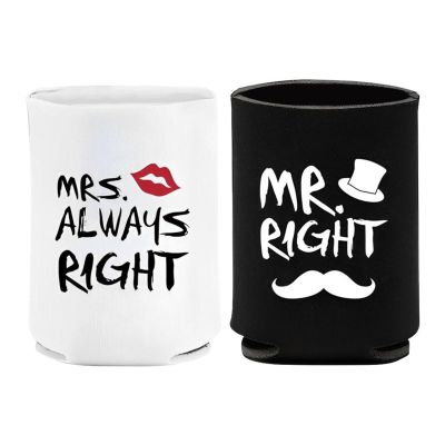 Mr Mrs Drink Cooler Wrap Duo