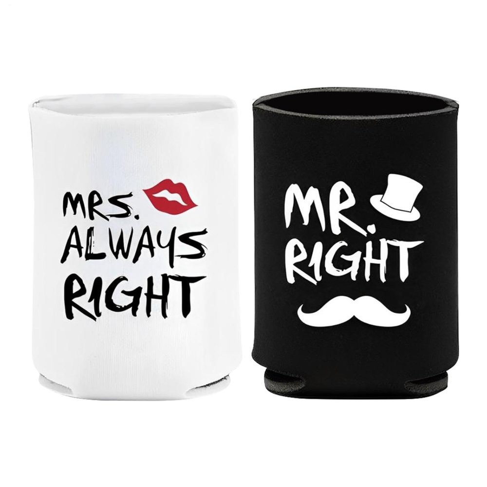 Mr Mrs Drink Cooler Wrap Duo