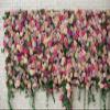 CORFOTO 3.5 x 3 m Fabric Flower Wall Backdrop with Pink, White, and Purple Roses view 1