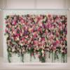CORFOTO 3.5 x 3 m Fabric Flower Wall Backdrop with Pink, White, and Purple Roses view 2
