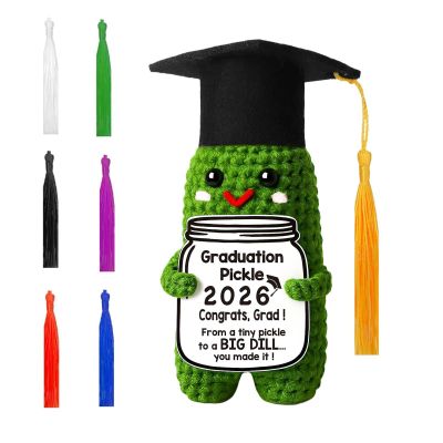Generico Graduation Pickle - Knitted Cucumber Doll