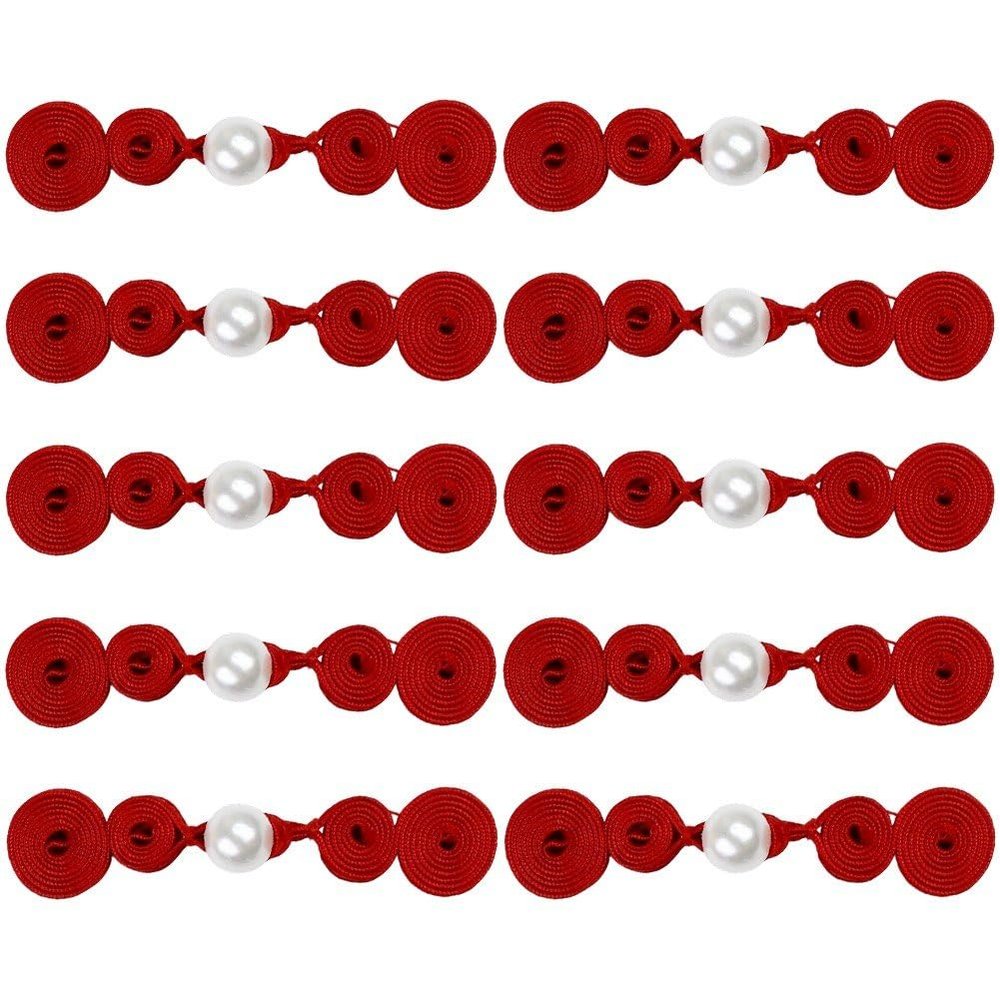 Danlai 10 Sets Frog-Shaped Pearl Buttons