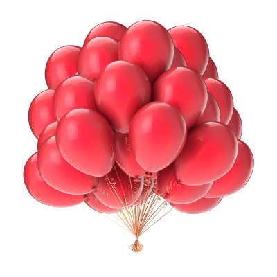 Red Balloons 50 Pack, 10 Inch