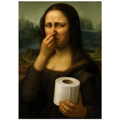 HiyyFloy Canvas Art - Humorous Vintage Parody