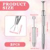 Aysatogc 2-Piece Silver Piercing Ball Tool view 3