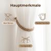 BRTNUP 4-Piece Boho Curtain Tiebacks view 2