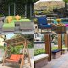 Waterproof Outdoor Sofa Cushion Cover, Gray, 60 x 55 x 8 cm view 2