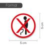 iSecur 2x Toilet Stickers Please Sit to Pee 5 cm view 2