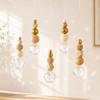 5-Piece Window Suncatcher Set, DIY Suncatcher Craft with Crystal and Wood Beads for Soft Rainbow Light view 1