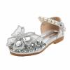 Girls' Princess Glitter Mary Jane Shoes with Bow and Rhinestones view 1