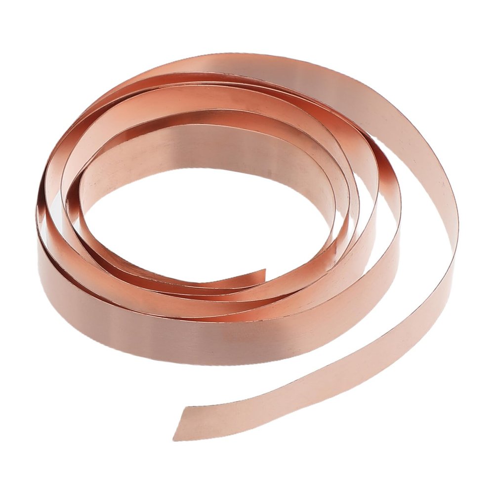 SOLUSTRE Pure Copper Sheet Roll with Smooth, Wear-Resistant Surface for Crafts and PCB Manufacturing