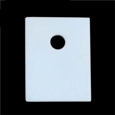 Low-Thermal-Expansion Alumina Ceramic Plate with Holes, Machinable, for Melting, 1 Pc. (20 x 25 x 0.635 mm)