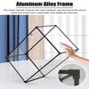 Vibeo Acrylic Display Case, Lockable Acrylic Box with Hinges and Aluminum Frame, Fully Transparent, Dustproof, 30 x 30 x 50 cm view 2