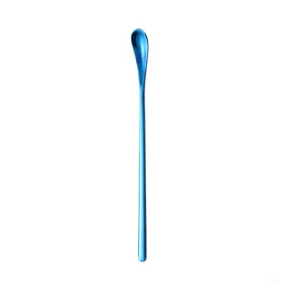 Stylish Stainless Steel Spoons with Long Handle - Set of 7