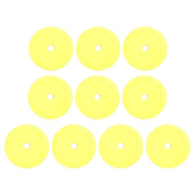 SunsoilGiant 10-Piece Flat Marker Discs, Non-Slip Floor Markers, Flexible, Yellow
