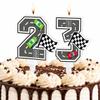 Race Car Birthday Candle Number 3 view 3