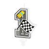 Race Car Birthday Candle Number 1 view 1