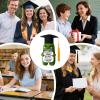 Crocheted Graduation Cucumber view 4