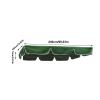 Replacement Canopy for Outdoor Garden Swing, UV-Resistant and Weatherproof view 4